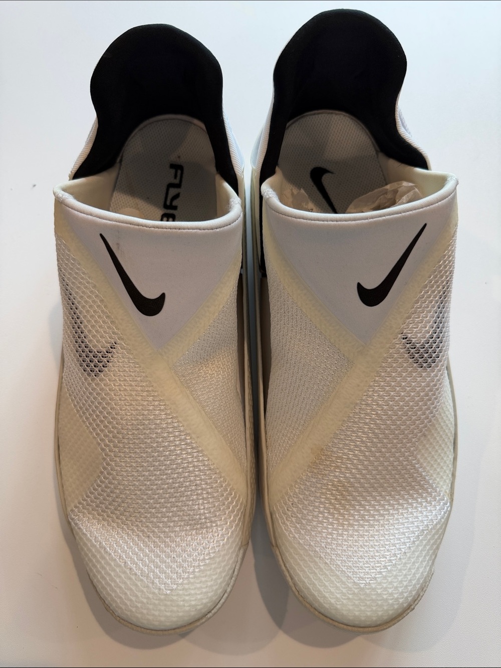 Nike Go FlyEase Hands-Free Shoes - White/Black/Sail - Men’s 10 / Women’s 11.5